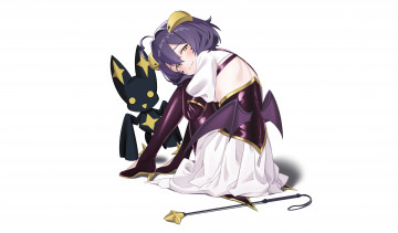 Картинка аниме ангелы +демоны девушка поза