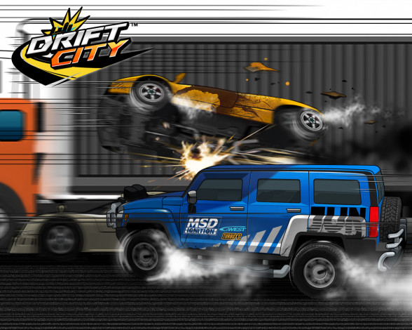 Обои картинки фото drift, city, видео, игры