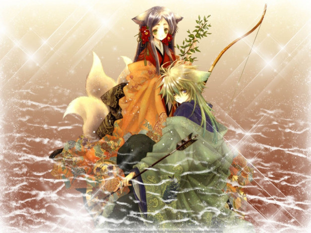 Обои картинки фото аниме, animals