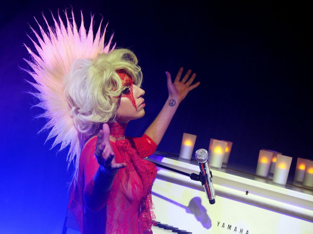 Обои картинки фото музыка, lady, gaga