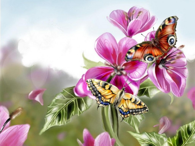 Обои картинки фото рисованные, животные