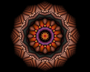 Картинка 3д графика fractal фракталы узор