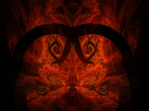 Картинка 3д графика fractal фракталы узор