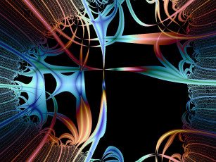 Картинка 3д графика fractal фракталы узор цвета