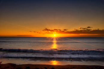 Картинка природа восходы закаты океан