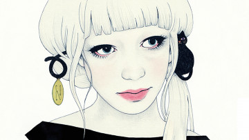 Картинка рисованные люди лицо девушка