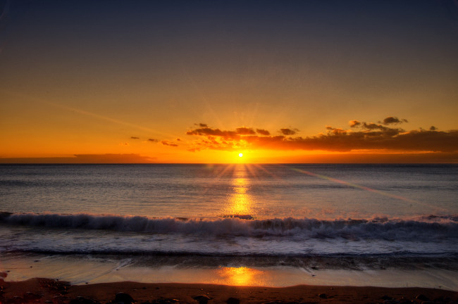 Обои картинки фото природа, восходы, закаты, океан