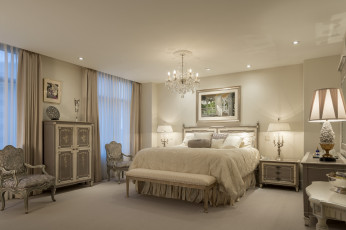 Картинка интерьер спальня элегантность кровать