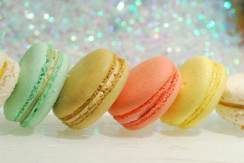 Картинка еда макаруны макро цвет