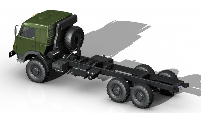 Обои картинки фото автомобили, 3д, kamaz