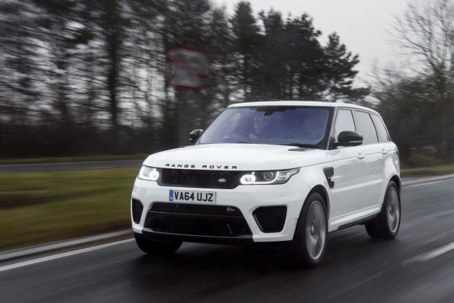 Обои картинки фото автомобили, range rover, range, rover, sport, svr, uk-spec, 2015г, светлый