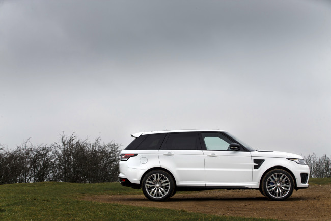 Обои картинки фото автомобили, range rover, range, rover, sport, svr, uk-spec, 2015г, светлый