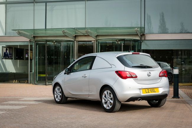 Обои картинки фото автомобили, vauxhall, corsavan, e, 2015г, светлый