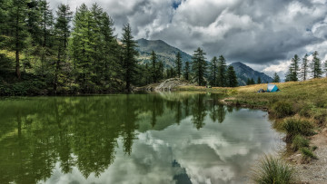 Картинка природа реки озера река лес