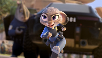обоя zootopia, мультфильмы, персонаж