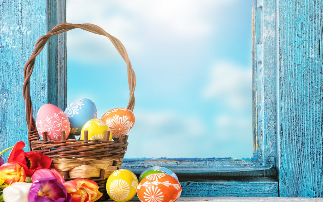 Обои картинки фото праздничные, пасха, яйца, весна