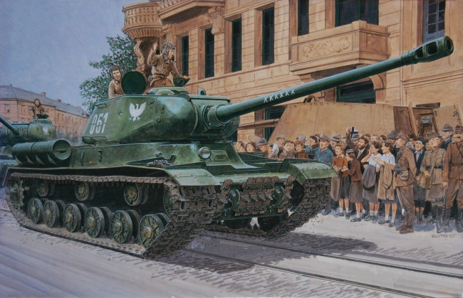 Обои картинки фото рисованное, армия, танк