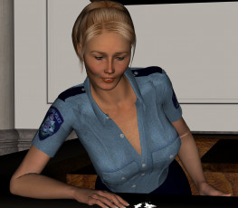 Картинка 3д+графика люди+ people фон взгляд девушка