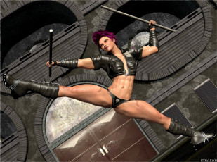 Картинка 3д+графика фантазия+ fantasy фон взгляд девушка