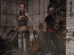 Картинка 3д+графика эльфы+ elves оружие взгляд фон эльфийки