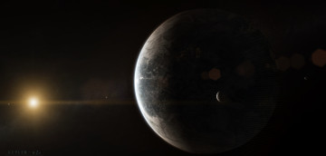 Картинка космос арт звезды галактика планеты вселенная