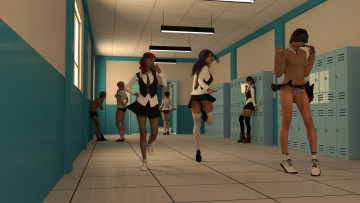 Картинка 3д+графика люди+ people фон взгляд девушки