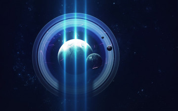 Картинка космос арт галактика вселенная звезды планета