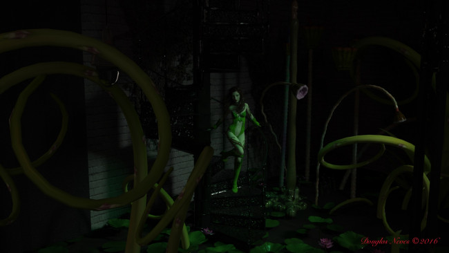 Обои картинки фото 3д графика, фантазия , fantasy, взгляд, девушка, фон