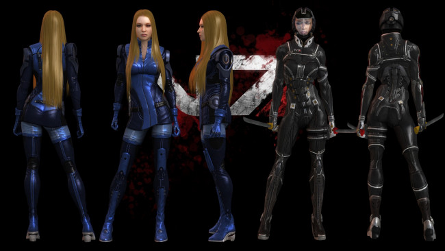 Обои картинки фото видео игры, mass effect - occitania,  dae hyun and cassius, персонажи