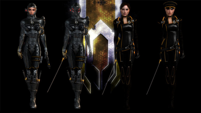 Обои картинки фото видео игры, mass effect - occitania,  dae hyun and cassius, персонажи