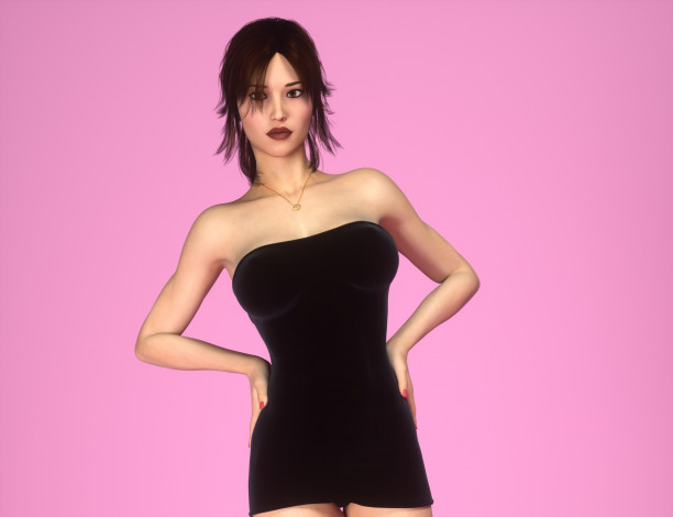 Обои картинки фото 3д графика, люди , people, взгляд, девушка, фон