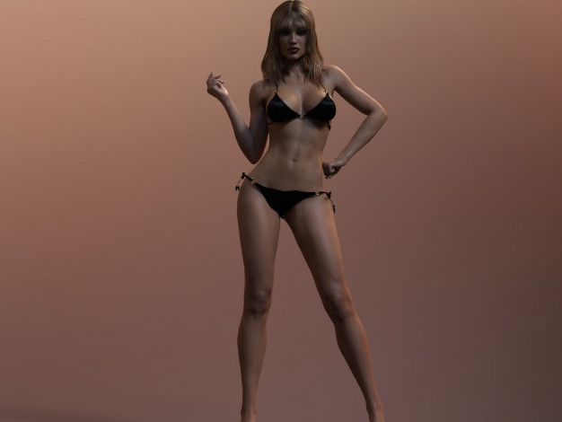 Обои картинки фото 3д графика, люди , people, девушка, взгляд, фон