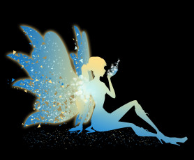 Картинка векторная+графика другое+ other эльфийка взгляд фон