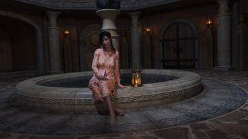 Картинка 3д+графика люди+ people фон взгляд девушка