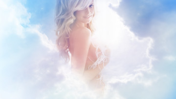 Картинка девушки heidi+klum девушка фон улыбка