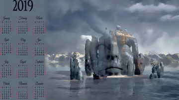 Картинка календари 3д-графика постройка