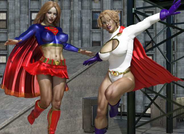 Обои картинки фото 3д графика, фантазия , fantasy, фон, взгляд, девушки