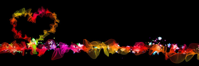 Обои картинки фото 3д графика, праздники , holidays, цвет, фон, сердечко, узор