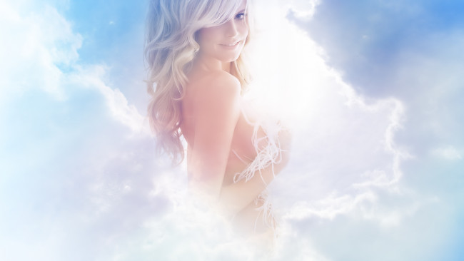 Обои картинки фото девушки, heidi klum, девушка, фон, улыбка