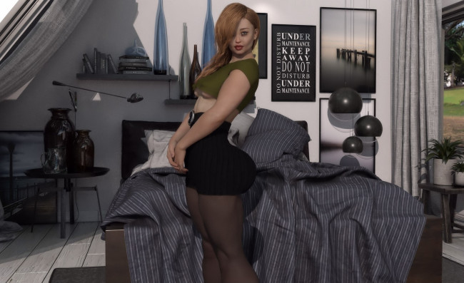 Обои картинки фото 3д графика, люди , people, фон, взгляд, девушка