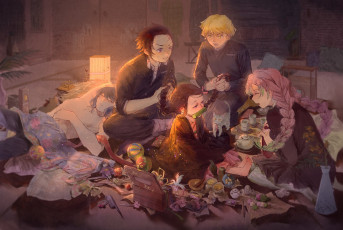 Картинка аниме demon+slayer +kimetsu+no+yaiba клинок рассекающий демонов