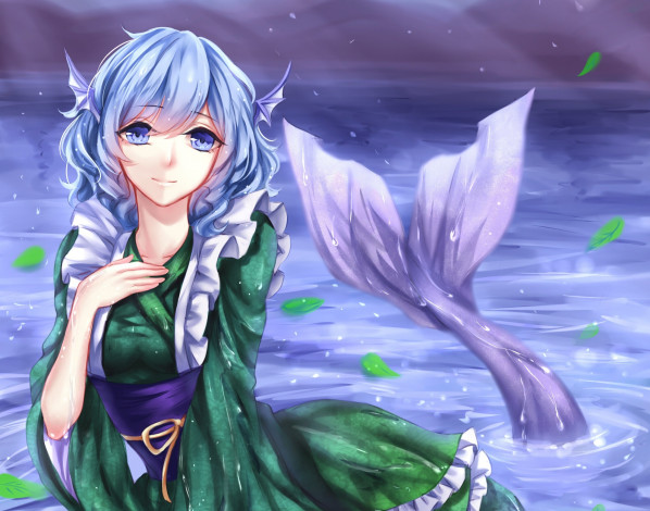 Обои картинки фото sheya, аниме, touhou, девушка