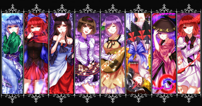 Обои картинки фото sheya, аниме, touhou, девушка
