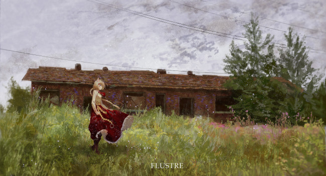 Обои картинки фото аниме, touhou, девушка