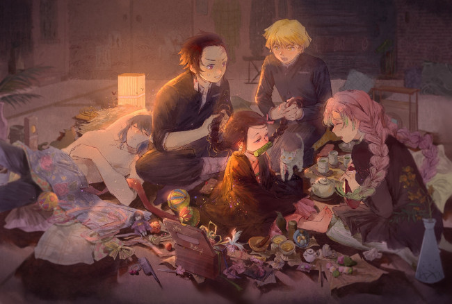 Обои картинки фото аниме, demon slayer,  kimetsu no yaiba, клинок, рассекающий, демонов