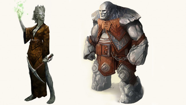 Обои картинки фото видео игры, pathfinder,  wrath of the righteous, тролли