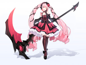 Картинка аниме оружие +техника +технологии девушка