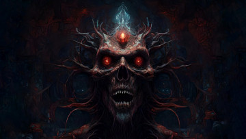 Картинка фэнтези нежить нейросети графика нейроарт ai art нейронные сети рисунки нейро искусство нейрографика graphics neuroart neural networks drawings neuro neurography