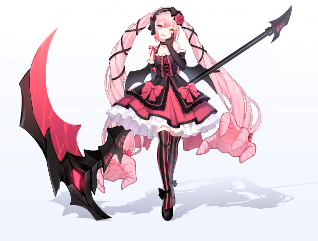 Обои картинки фото аниме, оружие,  техника,  технологии, девушка