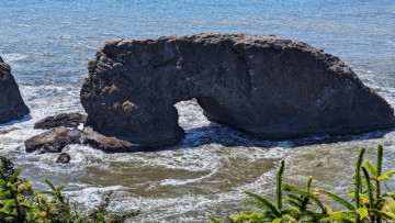 Картинка arch+rock samuel+boardman+state+scenic+corridor природа побережье arch rock samuel boardman state scenic corridor